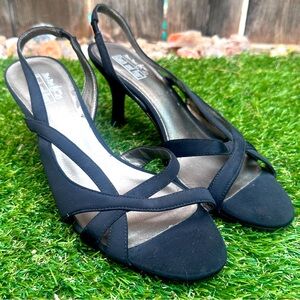 Coach and Four Black Strappy Heels